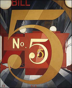 DemuthNo5 Charles Demuth, The Figure 5 in Gold (1928)